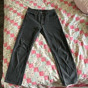 Levi's Gray Straight Jeans Classic Style